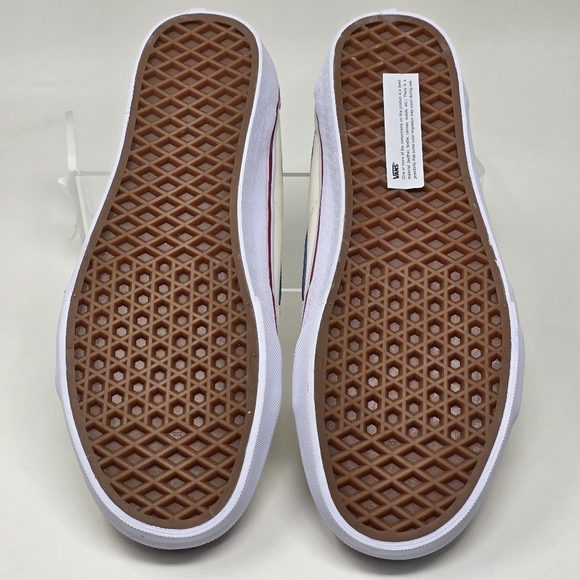 Vans Unisex Classic White Navy Suede SK8-Low Athletic Shoes Men 5.5 Women 7 New main image 5